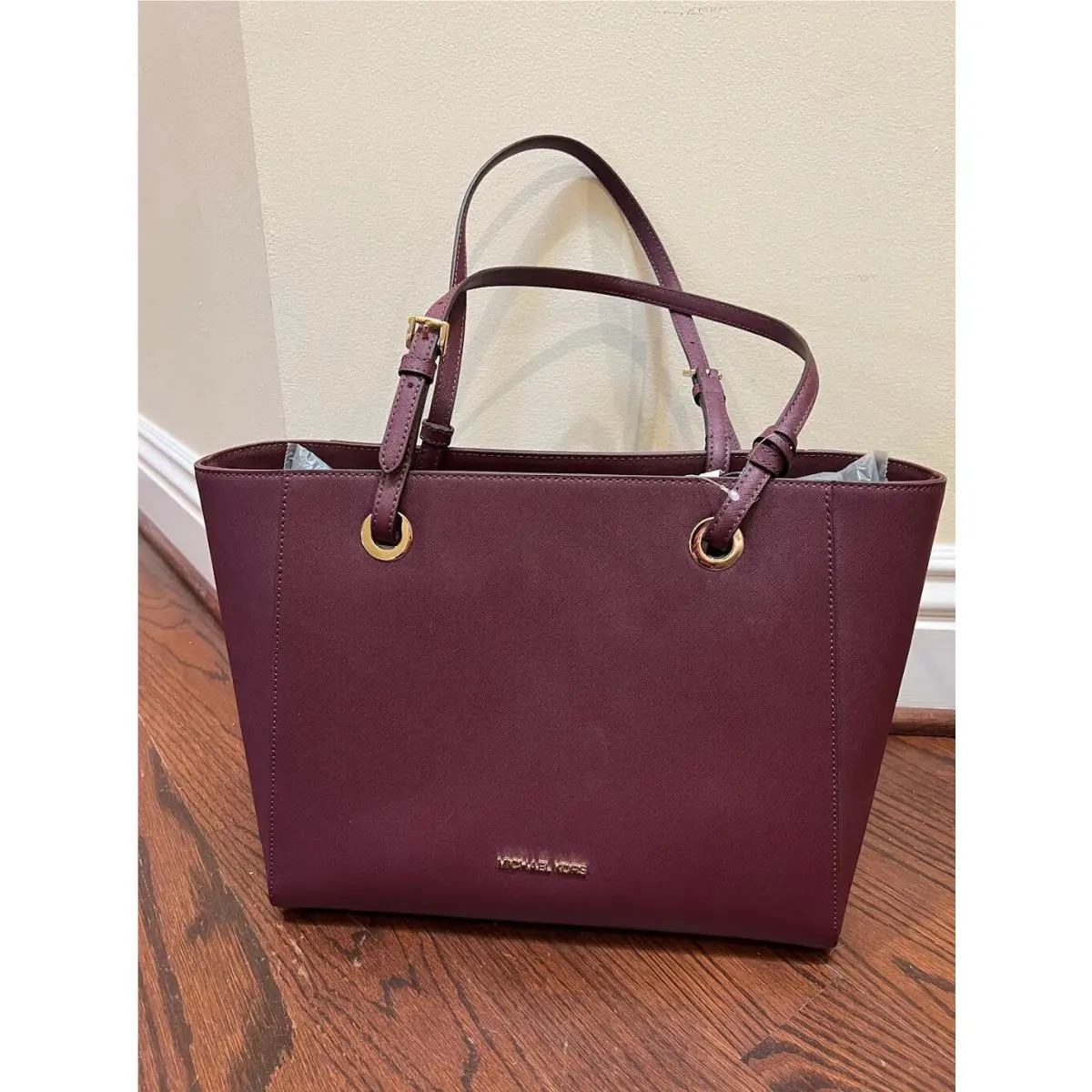 Walsh Multifunction Medium Tote Merlot Compartment by Michael Kors