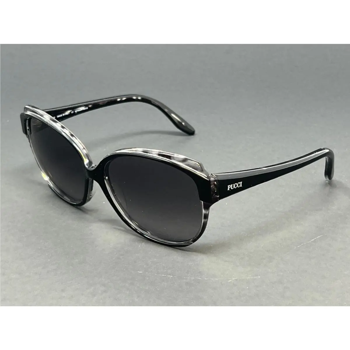 Emilio Pucci Sunglasses EP670S-019 Onyx Women`s 58mm Cat Eye Plastic Frame