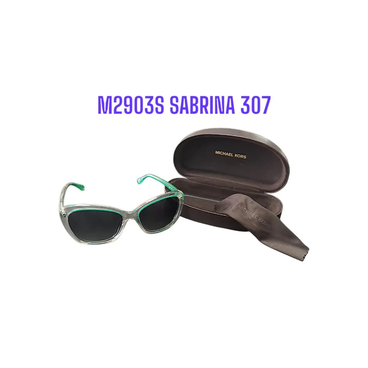 Michael Kors M2903S Sabrina 307 Green/clear Sunglasses
