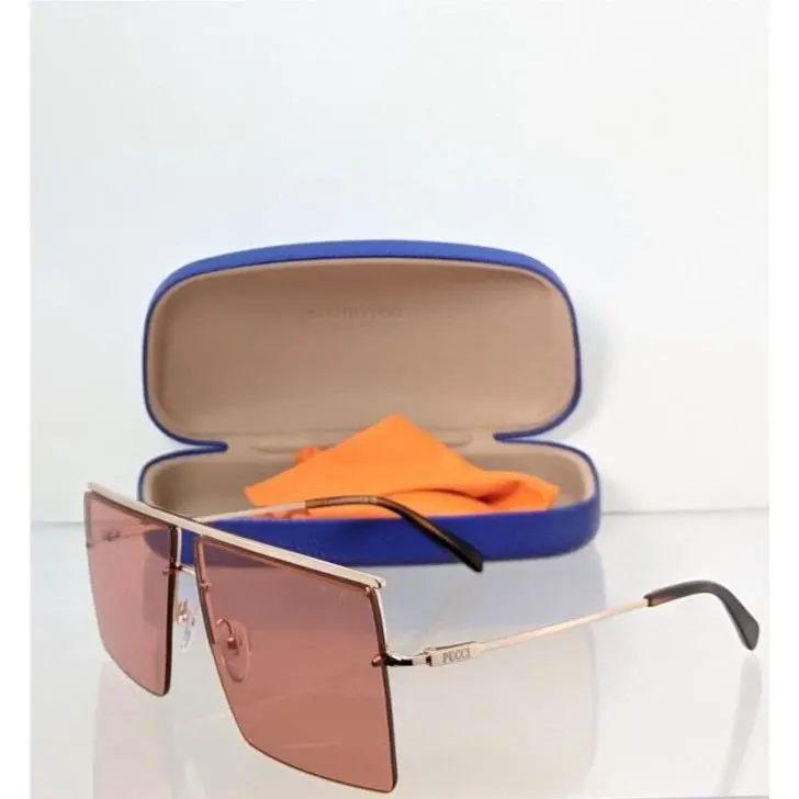 Emilio Pucci Sunglasses EP 188 28S Rose Gold Frame