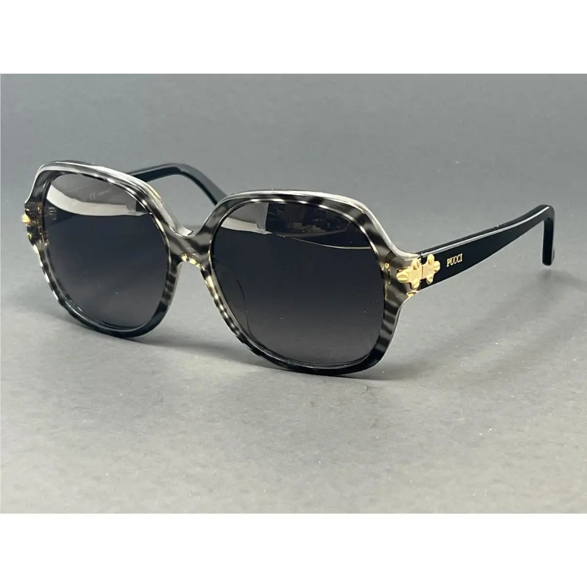 Women`s Sunglasses EP714S 035 Baby Zebra 56mm Square Designer by Emilio Pucci