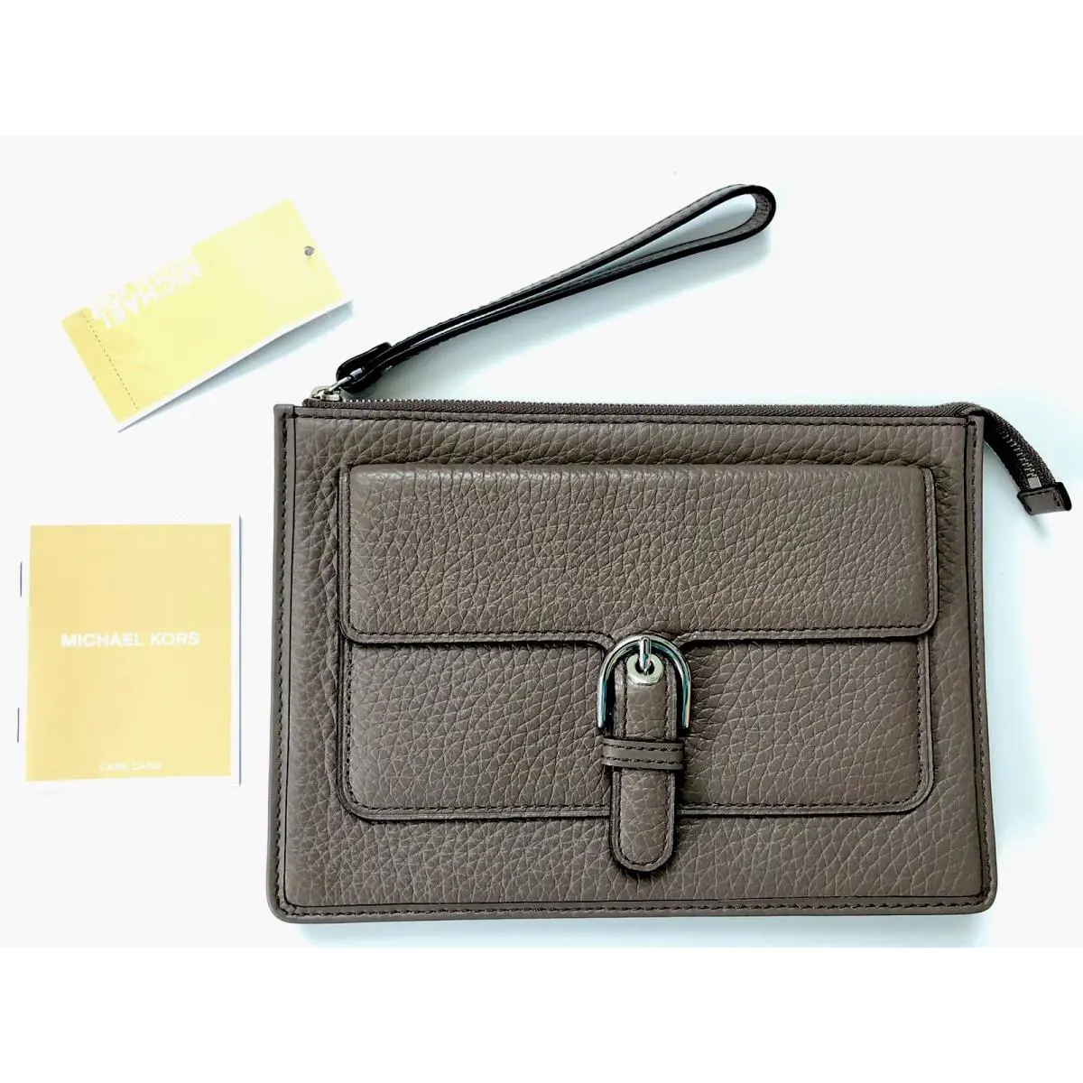 Michael Kors Cooper MD Medium Wristlet Wallet Leather Cinder