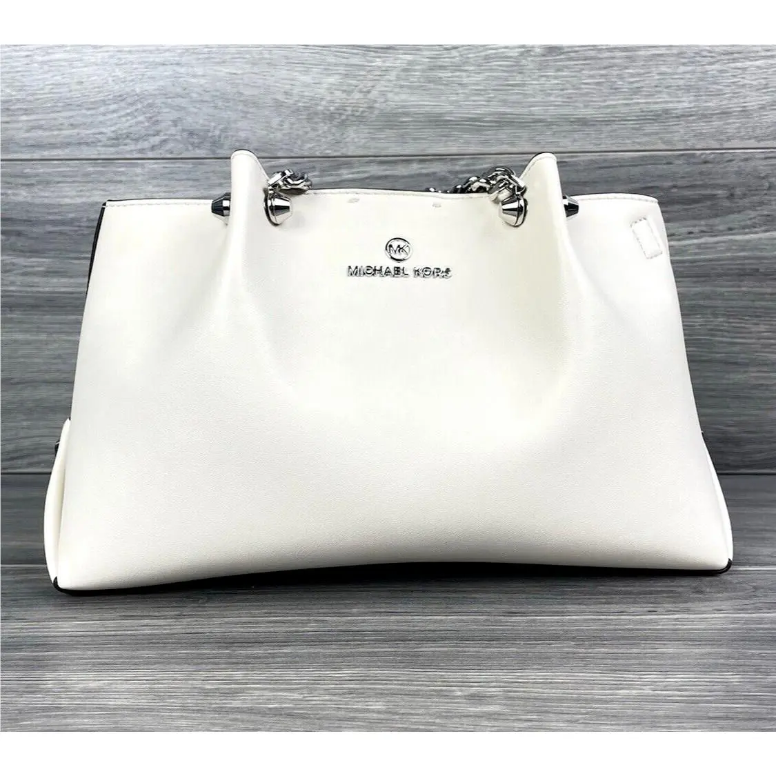Zena Small Convertible Chain Messenger- Light Cream by Michael Kors