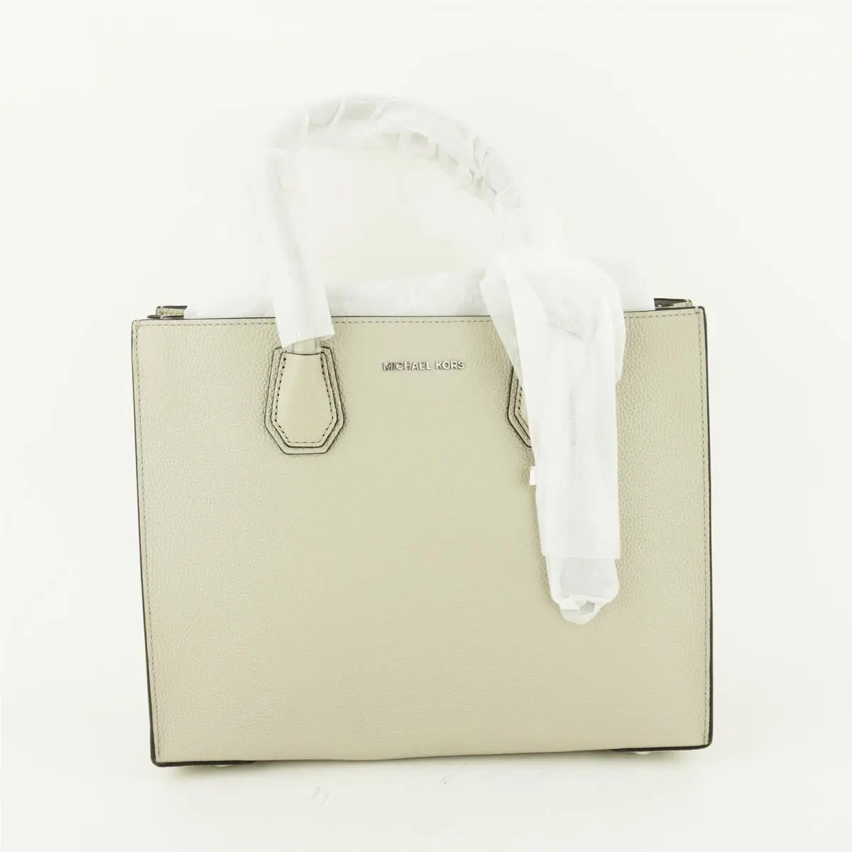 Michael Kors Mercer Large Convertible Tote Bag / Shoulder Bag Cement