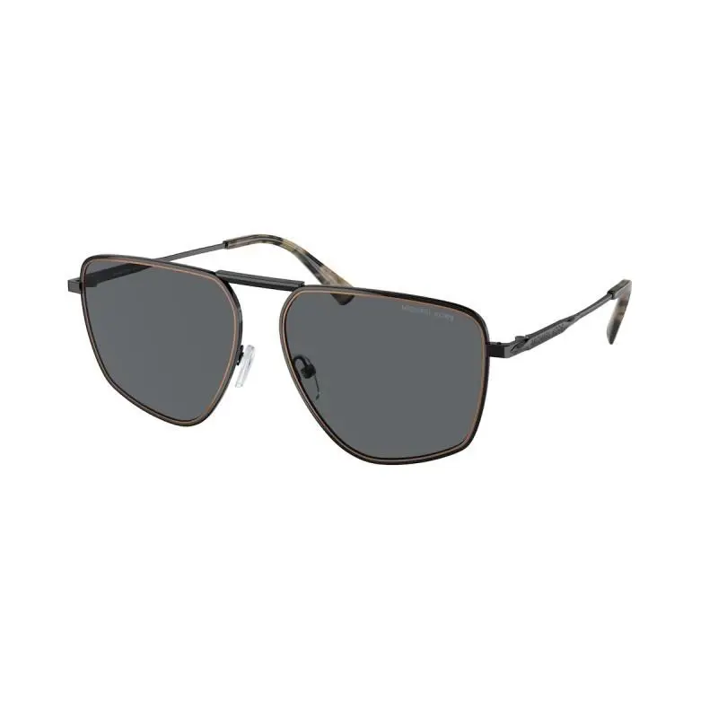 Michael Kors Silverton MK1153 100587 Shiny Black-grey Metal Sunglasses 58mm /new