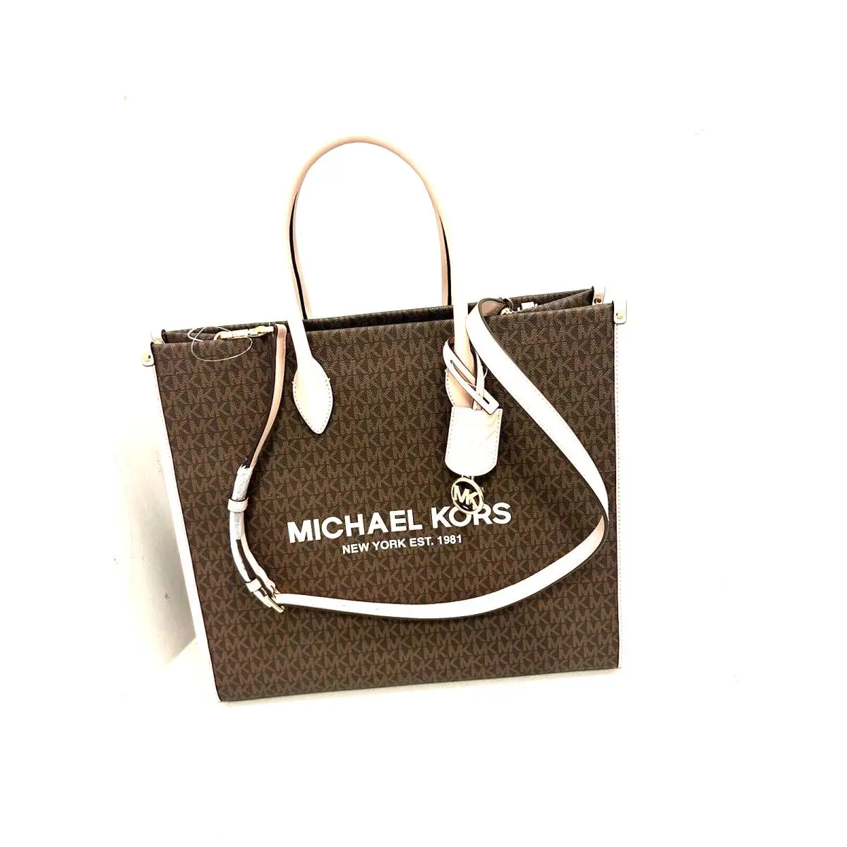 Michael Kors Mirella Large Ladies Tote Bag Handbag Purse Shoulder Powder Blush