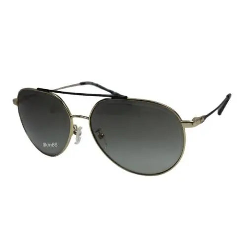 Michael Kors Antigua MK1041-101411 Shiny Pale Gold / Lt Grey Gradient Sunglasses - Frame: Shiny Pale Gold, Lens: Light Grey Gradient