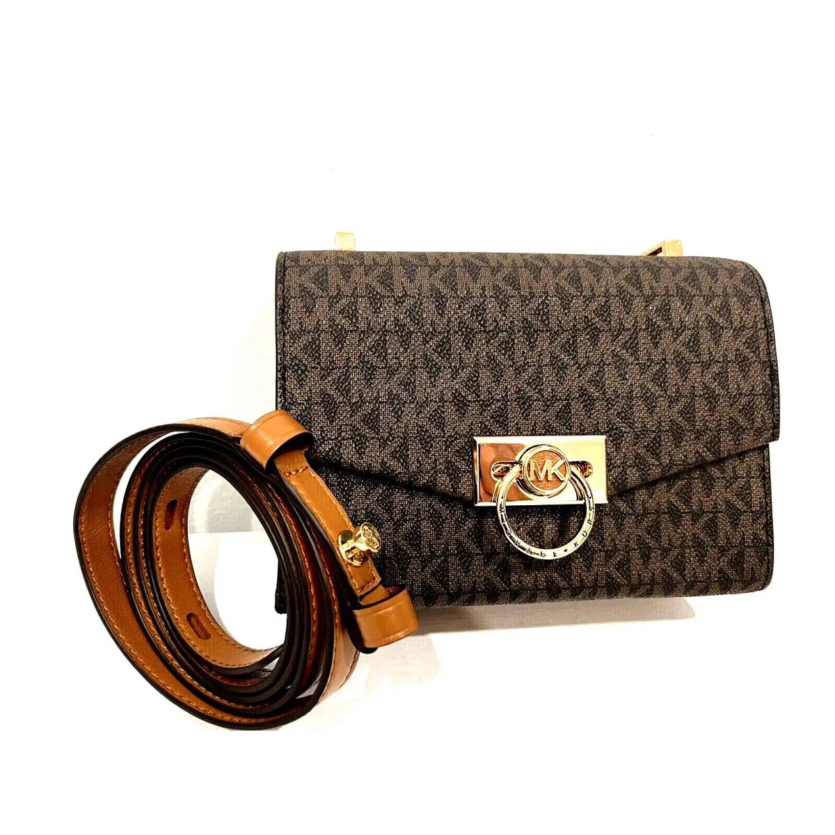 Michael Kors Hendrix Small Logo Crossbody Bag Brown Love it