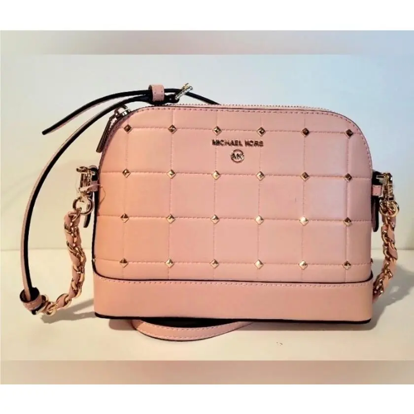 Michael Kors Jet Set Charm Smokey Rose LG Dome Crossbody
