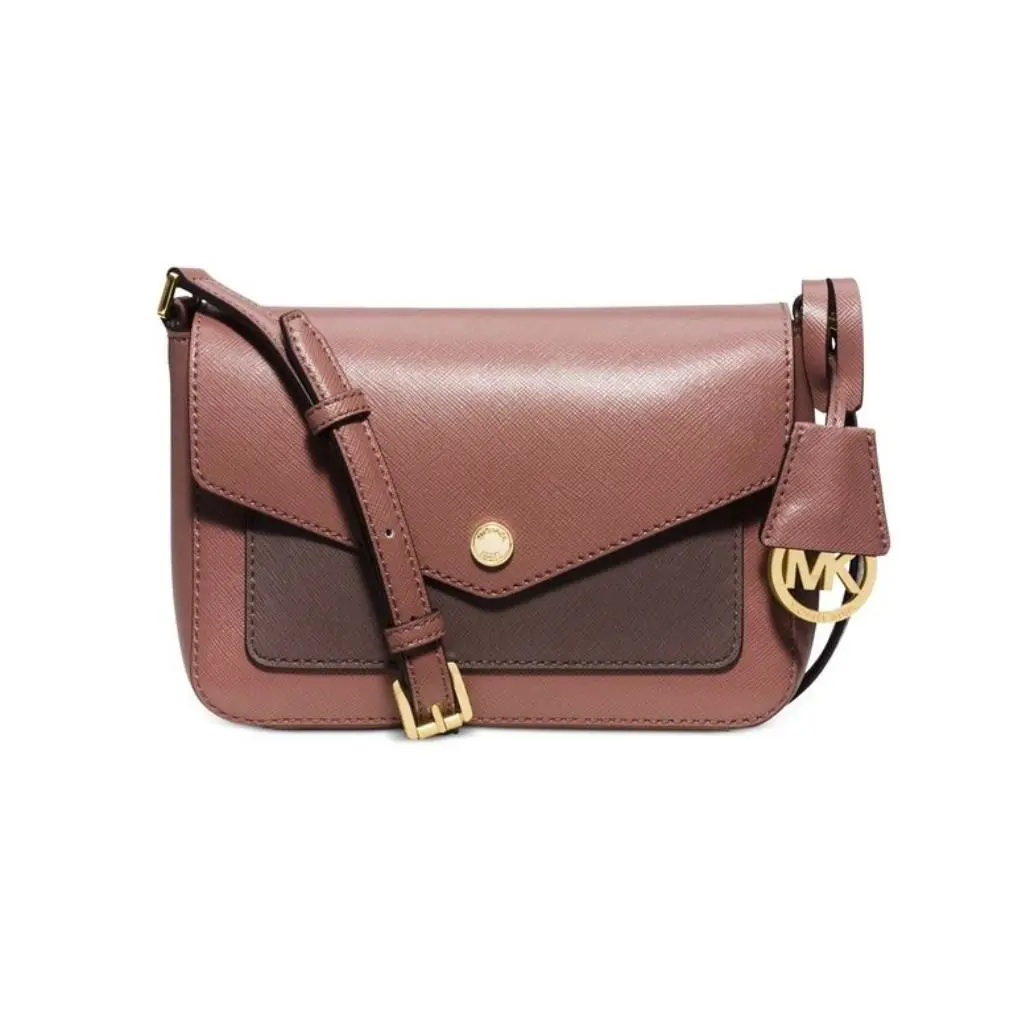 Michael Kors Greenwich Small Crossbody Dusty Rose/cinder - Pink
