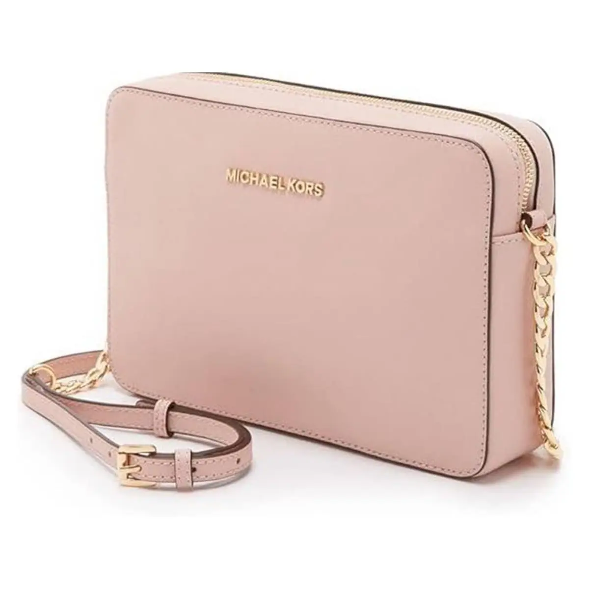 Michael Kors Women`s Jet Set Crossbody Leather Bag Powder Blush 35T8GTTC9L-424