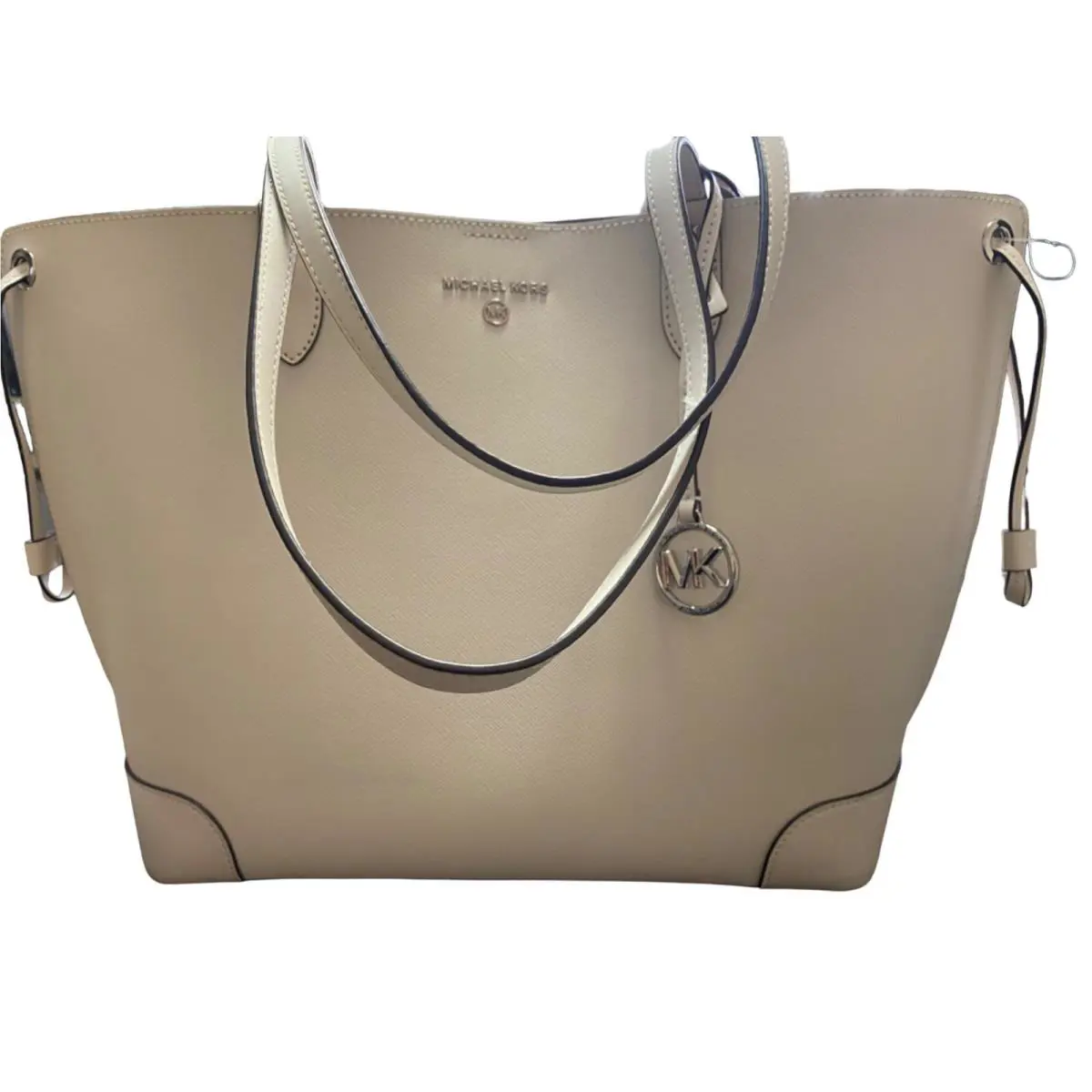 Kors Leather Edith Large Open Tote White Nwd