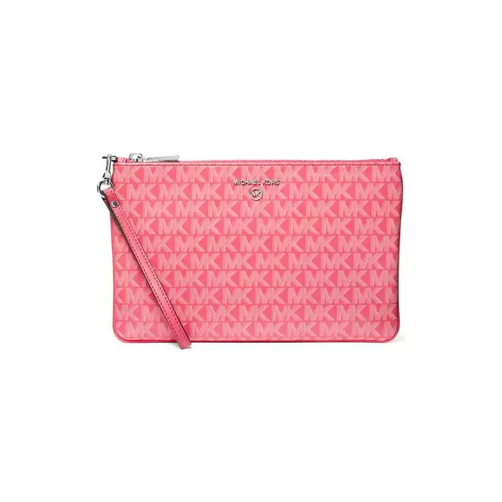 Michael Kors Jet Set Charm Large Top Zip Wristlet Geranium