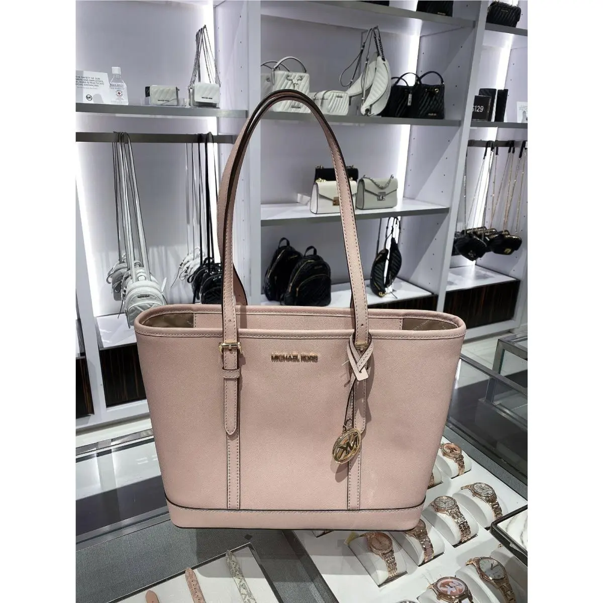Jet Set Travel Small Top Zip Shoulder Tote Blossom by Michael Kors