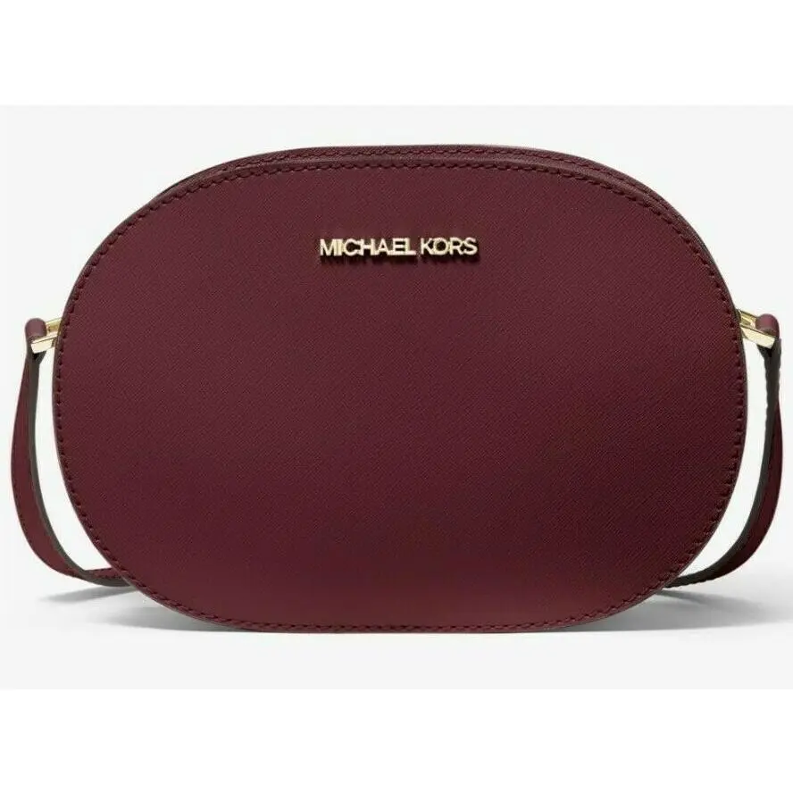 Michael Kors Jet Set Travel Medium Crossbody Bag 35T1GTVC6L Burgundy