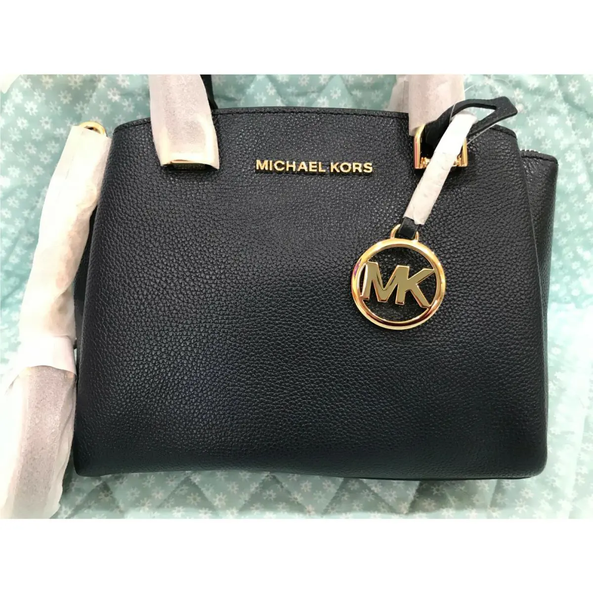 Michael Kors Maxine Navy Small Messenger Shoulder Crossbody Bag Msr
