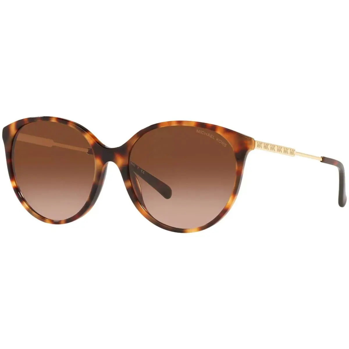 Michael Kors Cruz Bay Woman`s Amber Tortoise Cat Eye Sunglasses MK2168-39043B
