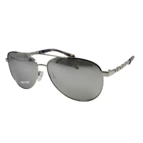 Michael Kors San Juan MK1047-11536G Silver / Silver Mirror Sunglasses