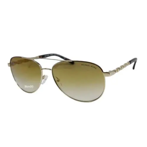 Michael Kors San Juan MK1047-10146E Light Gold / Gold Grad Flash Sunglasses