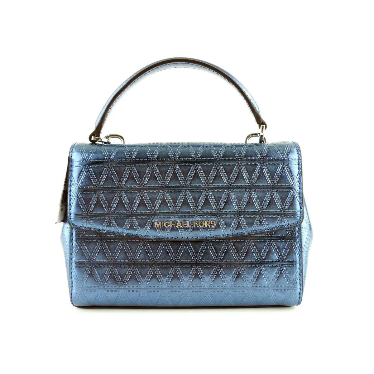 Michael Kors Ava Mini Crossbody Bag / Shoulder Bag / Purse Steel Blue