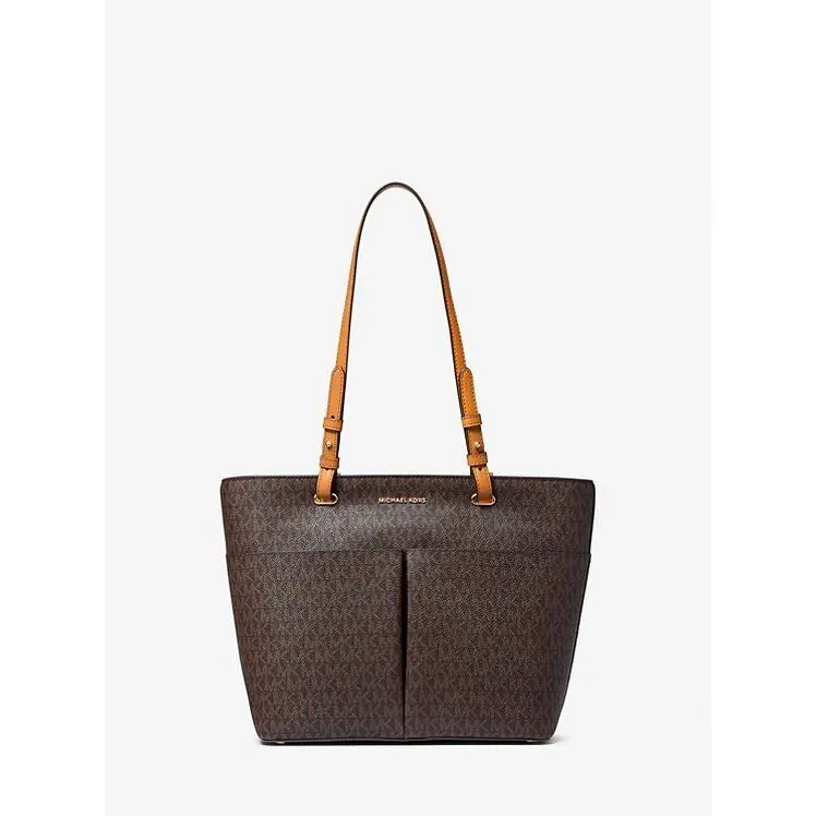Michael Kors Women’s Brown Acorn Bedford Medium Logo Tote Bag Purse