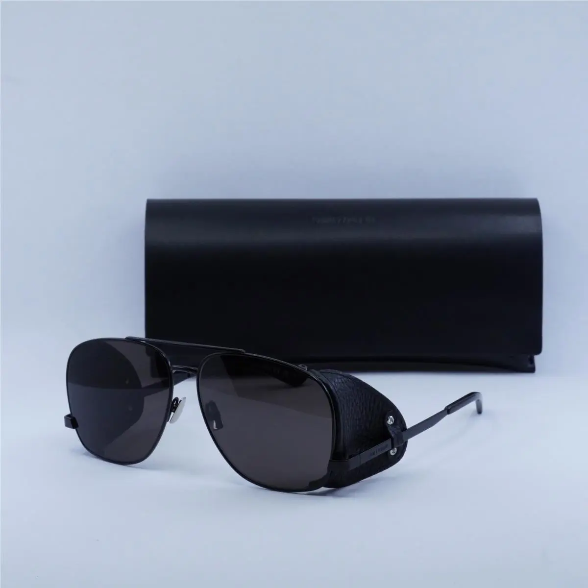 Saint Laurent SL653 Leon Leather Spoiler 002 Black/black 59-13-140