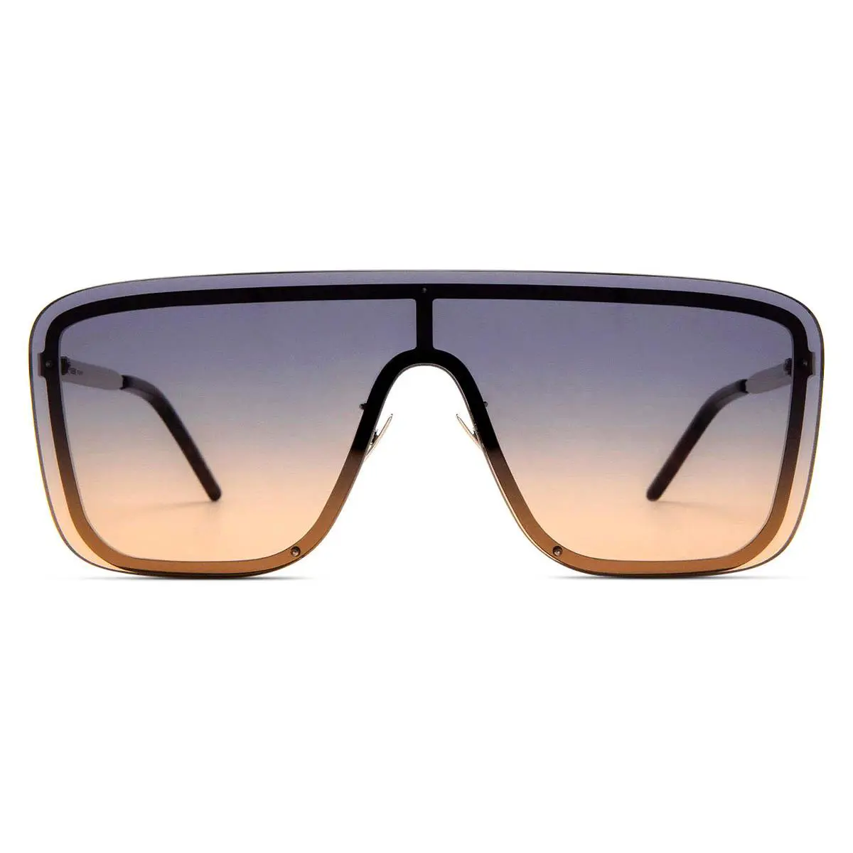 Saint Laurent SL 364 Mask Sunglasses Unisex Silver Shield 99