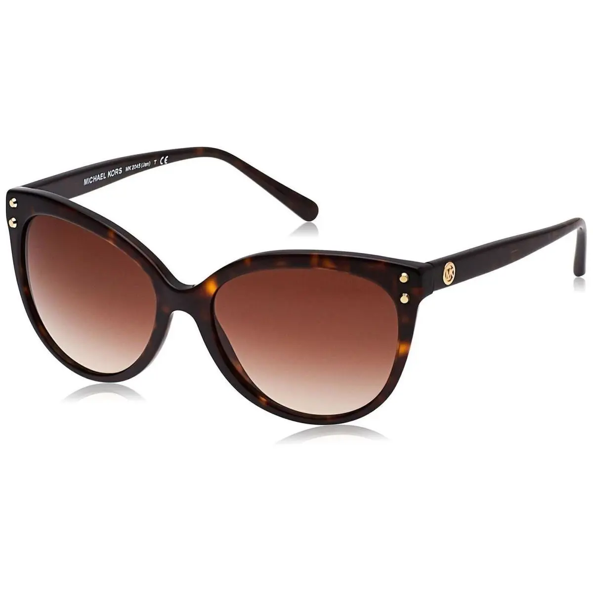Michael Kors Jan MK2045 55mm Dark Tortoise Acetate/brown Gradient Sunglases - Dark Tortoise Acetate/Brown Gradient, Frame: Brown, Lens: Brown