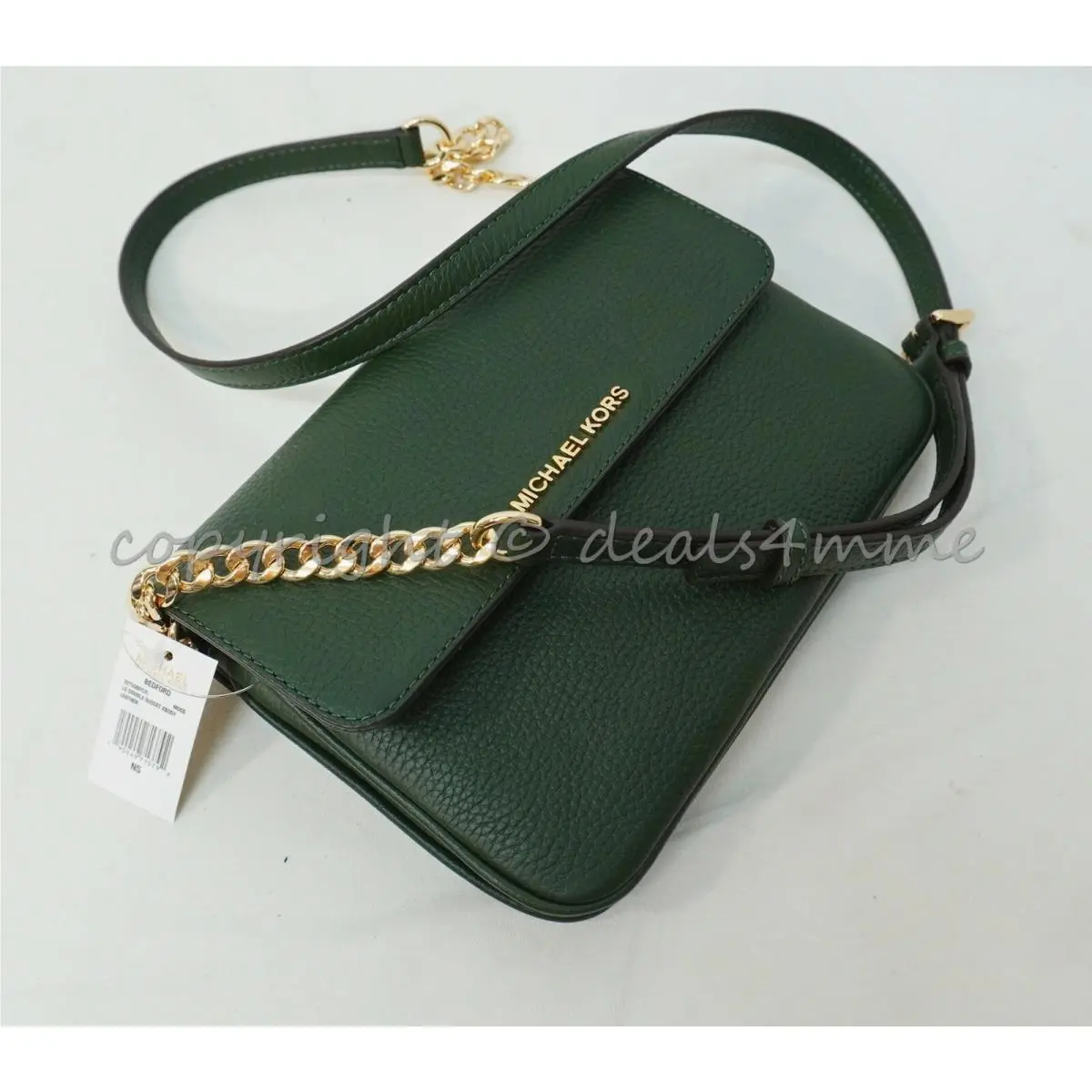 Michael Kors 32T5GBFC7L Bedford Shoulder/crossbody Bag in Moss Green