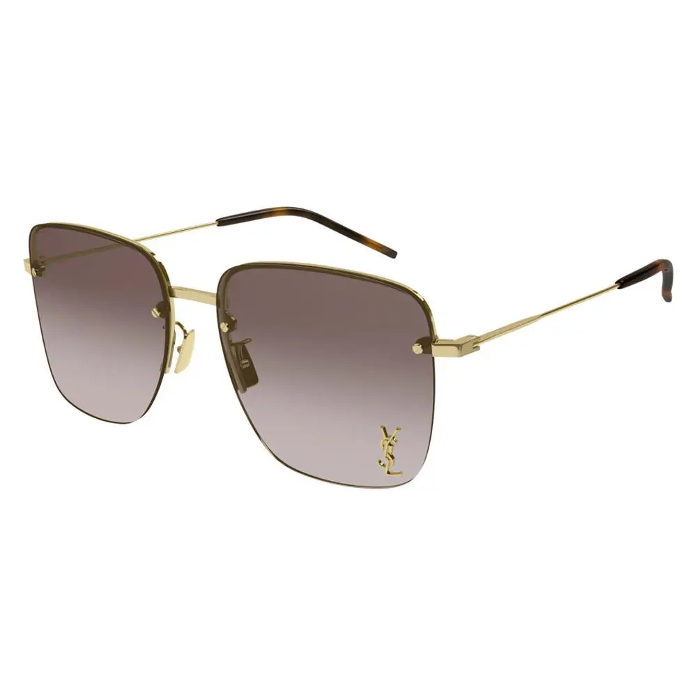 Saint Laurent SL 312 M Sunglasses Gold Brown Gradient 58mm