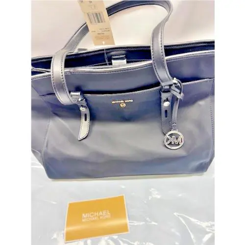 Michael Kors Sullivan Large Leather Tote Black/silver w/ Tags