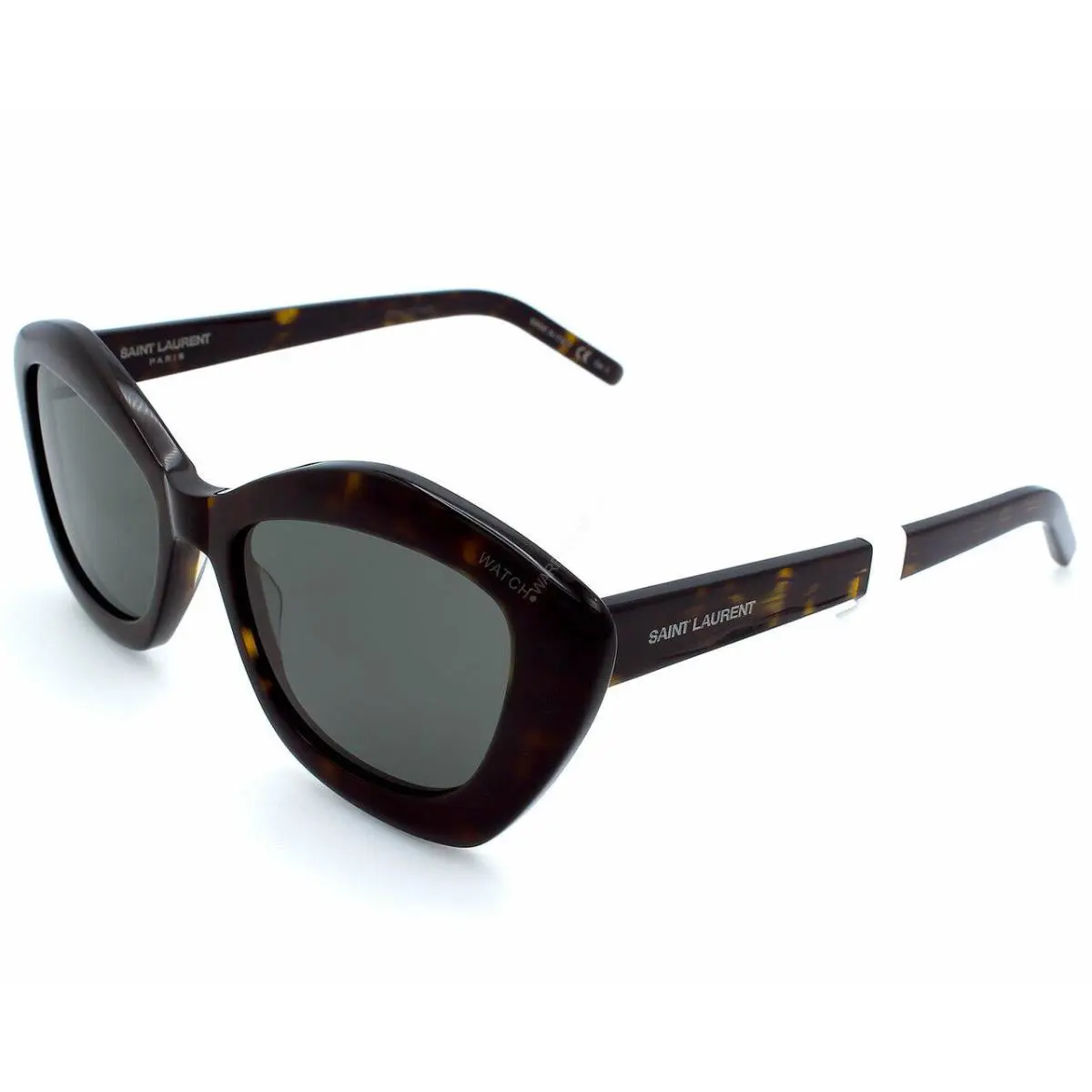Saint Laurent Havana/gray Cat-eye 54-140MM Women`s Sunglasses SL 68-002