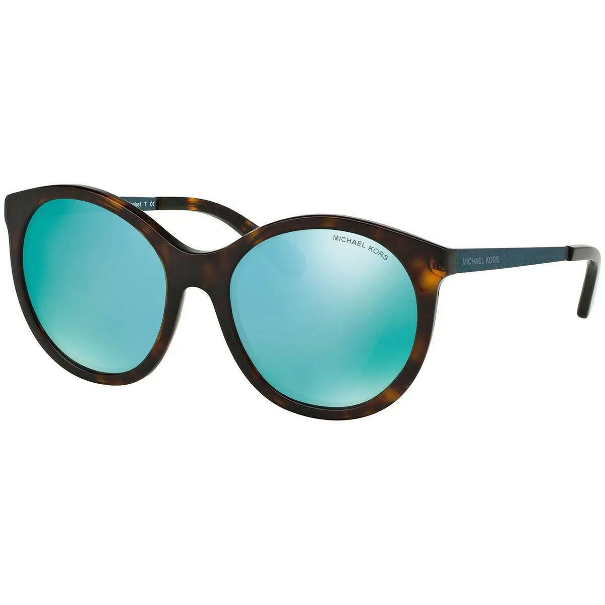 Michael Kors MK2034 Island Tropics Sunglasses Tortoise Frame Teal 55mm Lens - Frame: Tortoise