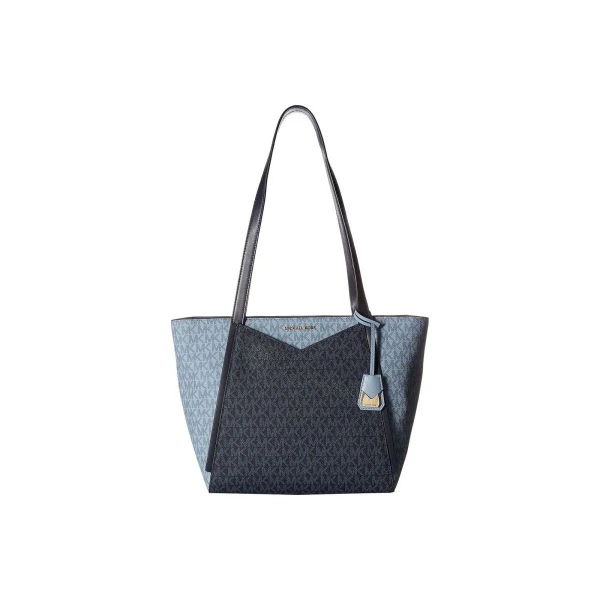 Kors Whitney Small Logo Tote Admiral/pale Blue - Exterior: Blue