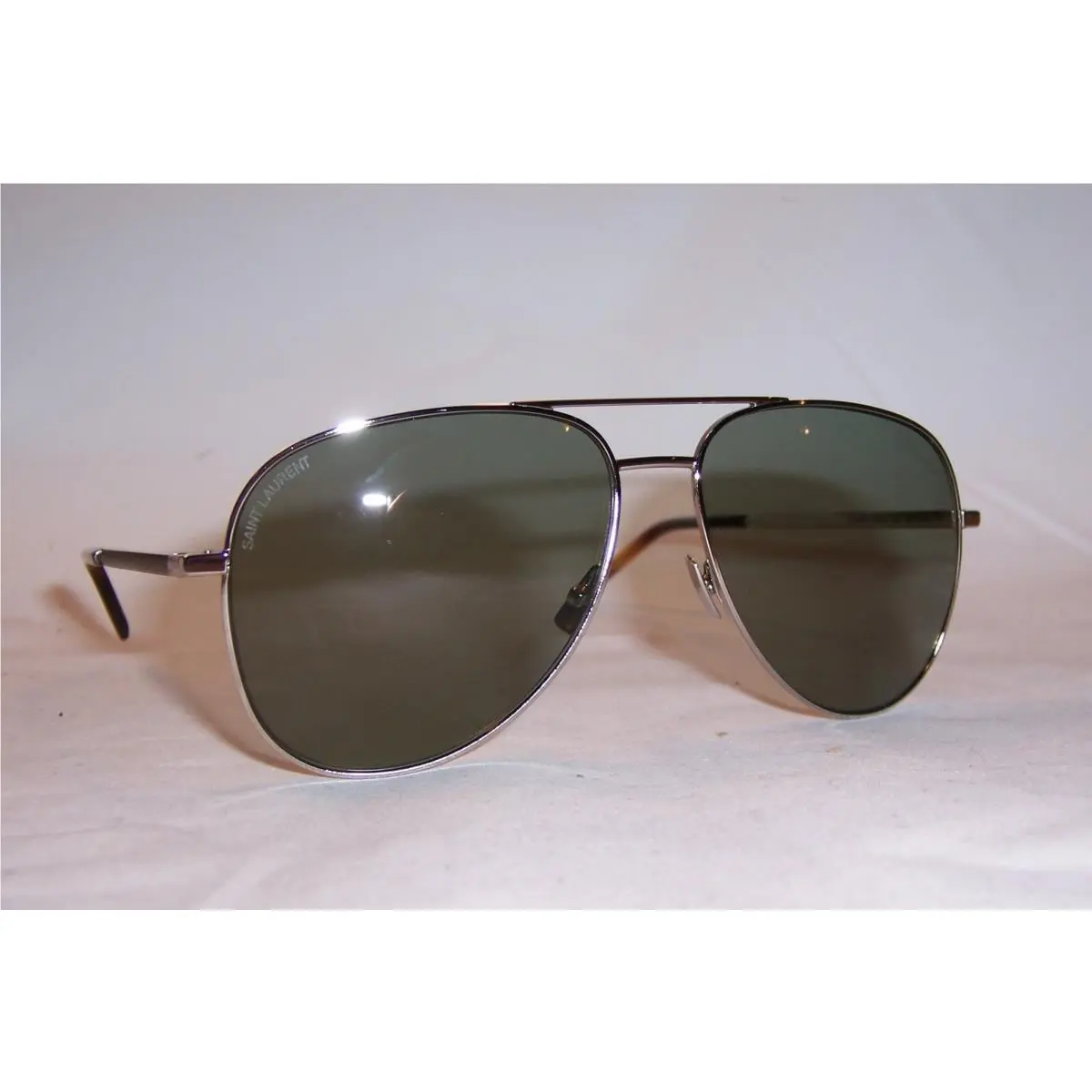 Saint Laurent Sunglasses SL Classic 11/S FOLK-002 Silver/green by Yves Saint Laurent