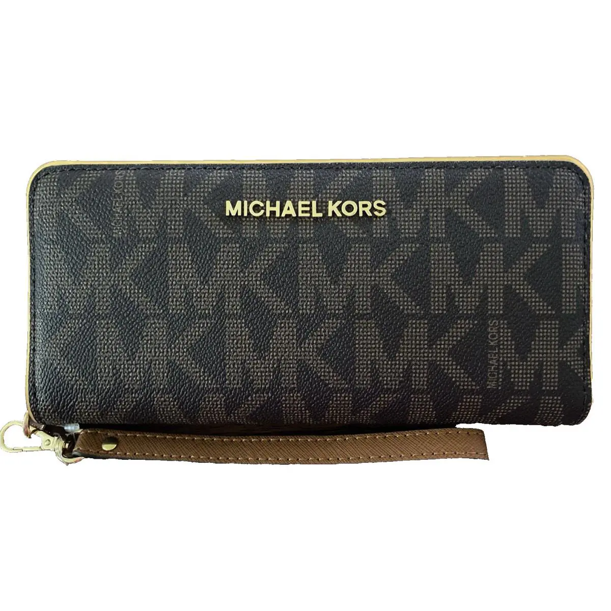 Michael Kors Specchio Jetset Travel Continental Signature Wallet W/giftbox