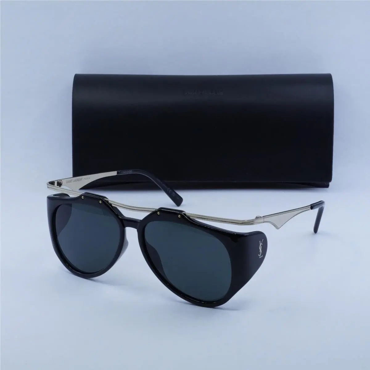 Saint Laurent SLM137 Amelia 001 Gold/black/black 55-14-135 Sunglasses by Yves Saint Laurent