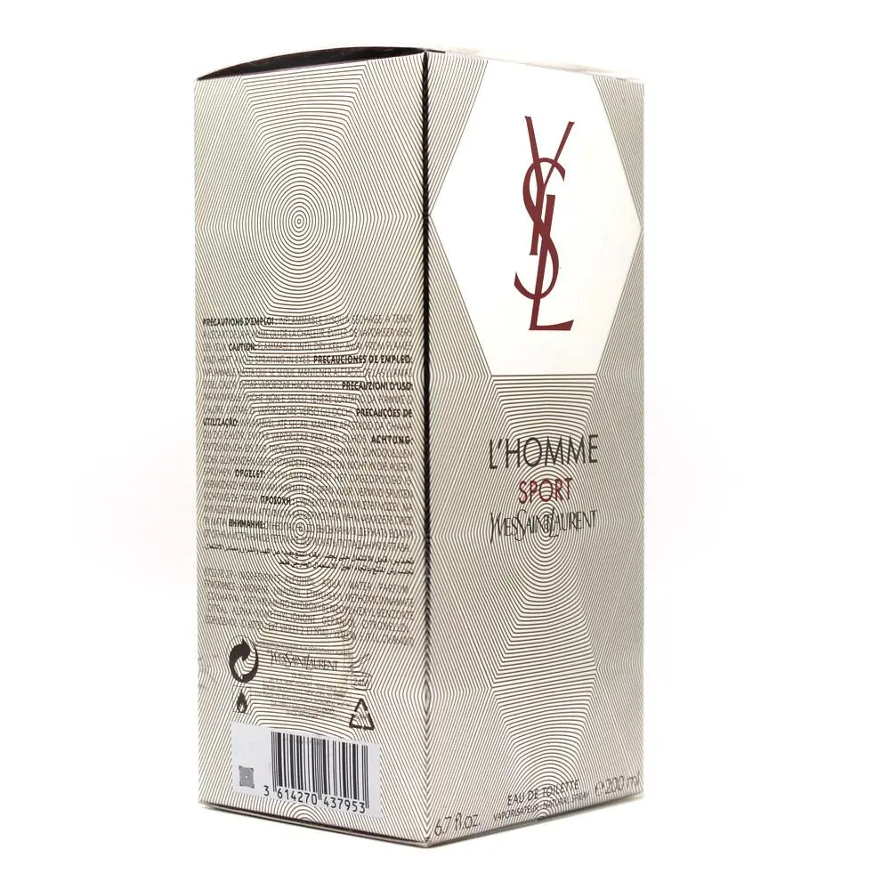 L`homme Sport by Yves Saint Laurent 6.7 oz 200 ml Edt Spray For Men Vintage