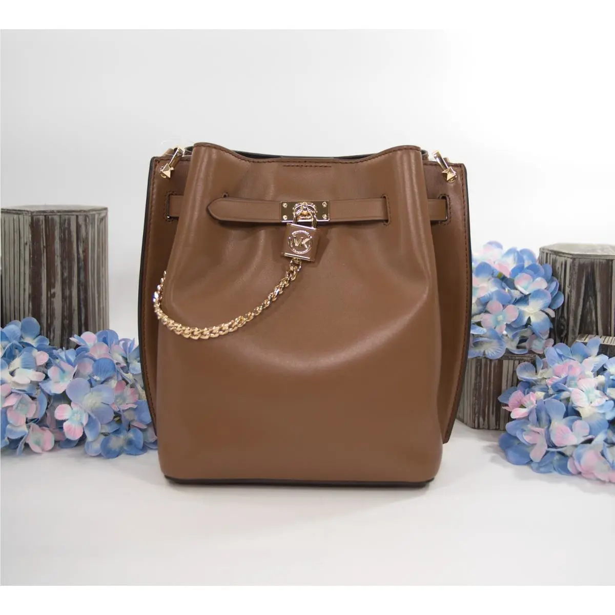 Michael Kors Luggage Brown Hamilton Legacy Leather Satchel Bag