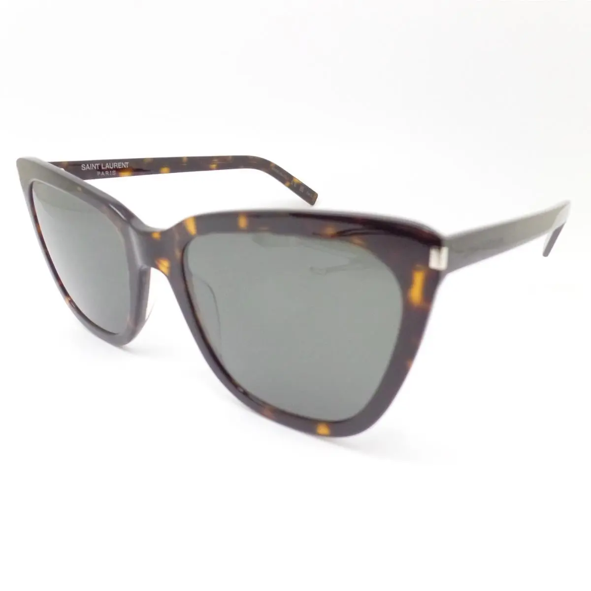 Saint Laurent SL 548 Slim 002 Havana Grey 55mm Eyeglasses Frames by Yves Saint Laurent