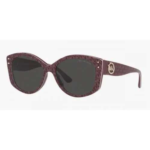 Michael Kors MK2175U 392387 54 Charleston Cateye Merlot Logo Print Sunglasses