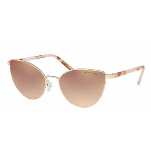 Michael Kors Sunglasses MK1052 11086F Women Cats Eye Pink Mirrored Rose Gold
