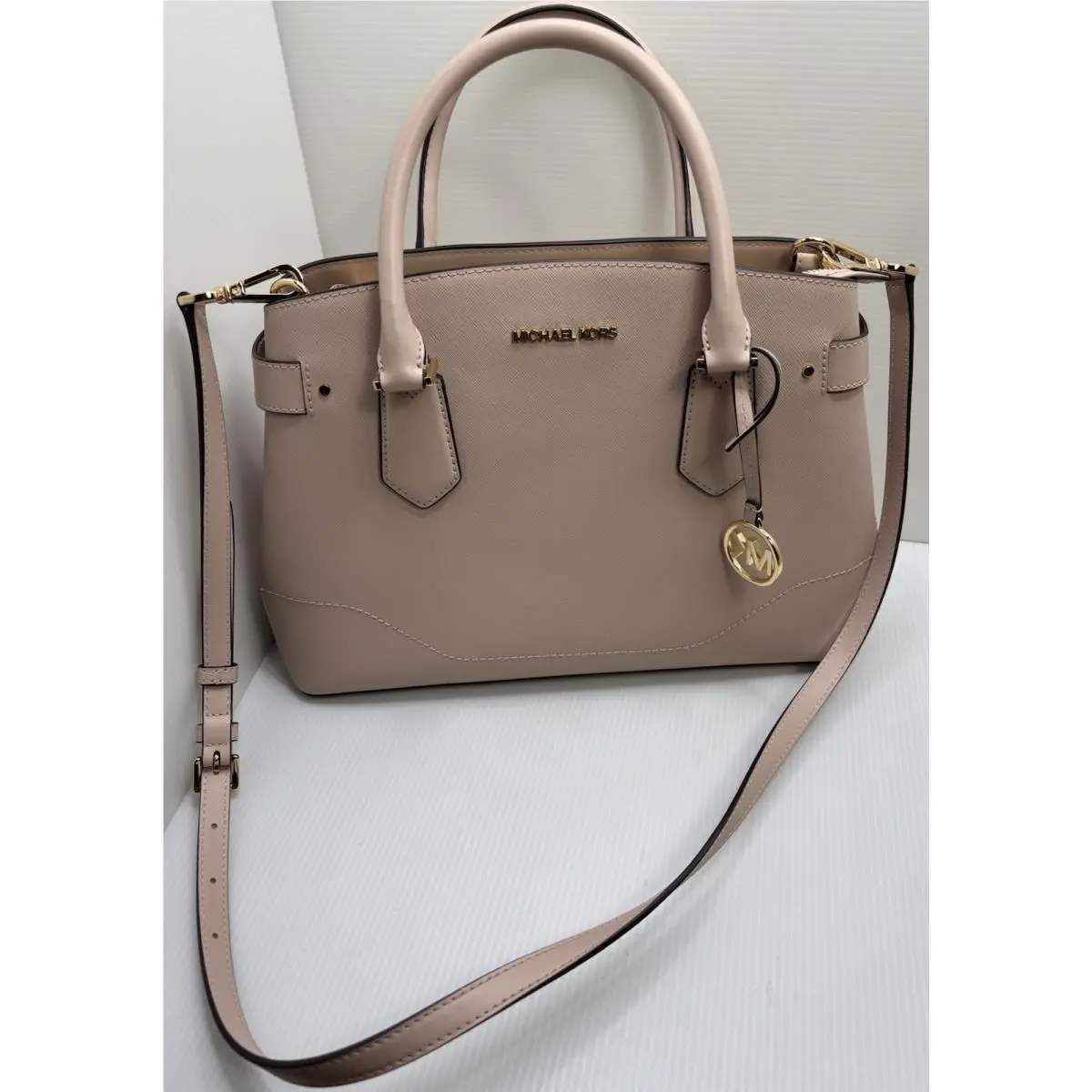 Michael Kors Lynn Purse - Soft Pink Large Satchel Leather Crossbody W Tag