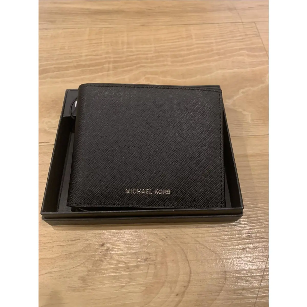 Michae Kors Men’s Jet Set Black Leather Slim Billfold Andy Wallet