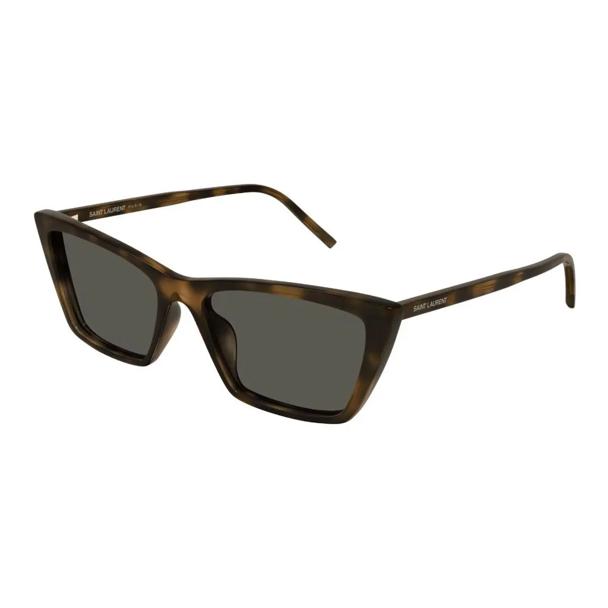 Saint Laurent Mica Thin Sun SL 737 Brown Havana/grey 003 Sunglasses - Frame: Brown Havana, Lens: Grey