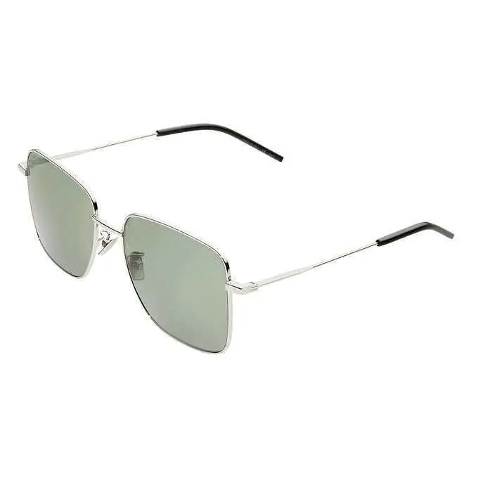 Saint Laurent SL312 Silver Green Sunglasses 57mm