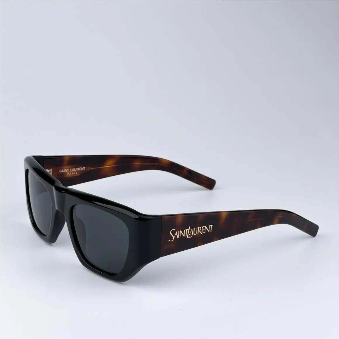 Saint Laurent SL 740 004 Black Havana Square Sunglasses Women 52mm w/ Case by Yves Saint Laurent