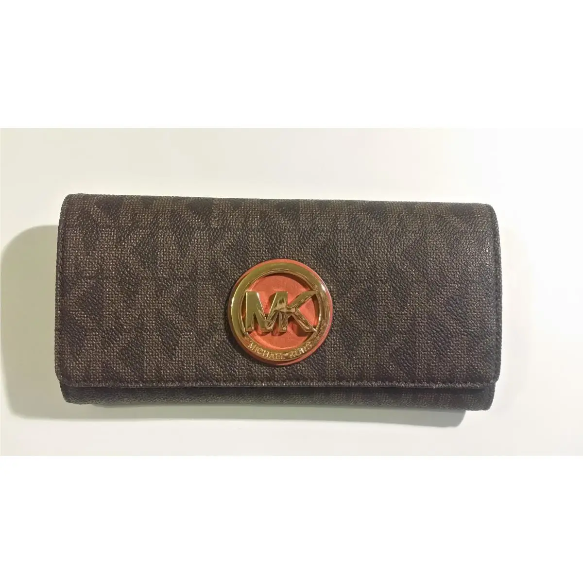 Kors Fulton Carryall Wallet Brown/gold