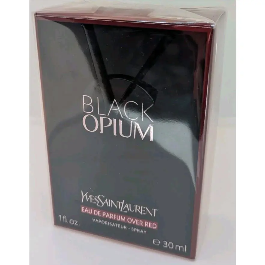 Black Opium Eau de Parfum Over Red 1 oz 30 Ml Box by Yves Saint Laurent