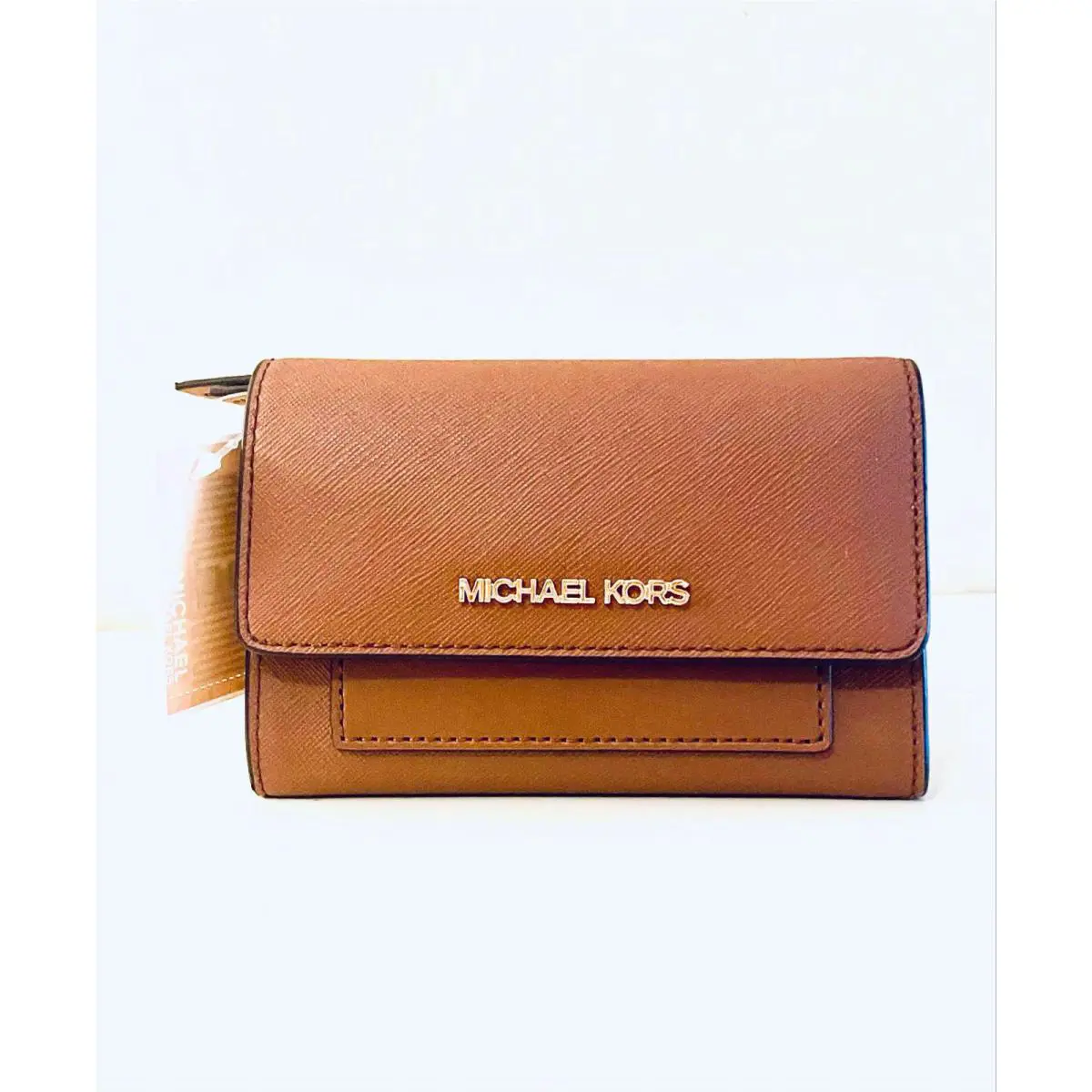 Michael Kors MK Jet Set MD 2 in 1 Wallet 38R3GJ6D6L Luggage Brown